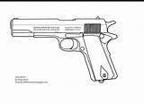 1911 Clipart 45 Colt Pistol M1911 Glock Pistols Cyberpunk Pages Asia  sketch template