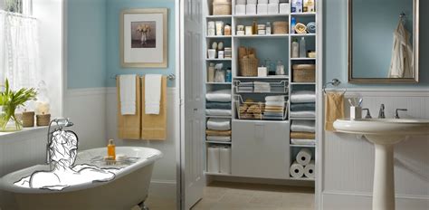 BATHROOM AND LINEN CLOSET - CustomClosetMaid