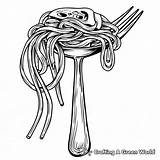 Spaghetti Coloring Pages  Free & Printable sketch template