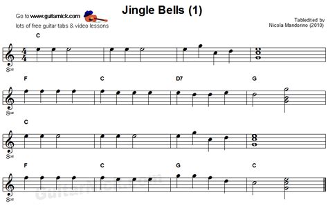 Jingle Bells Guitar Chords Easy