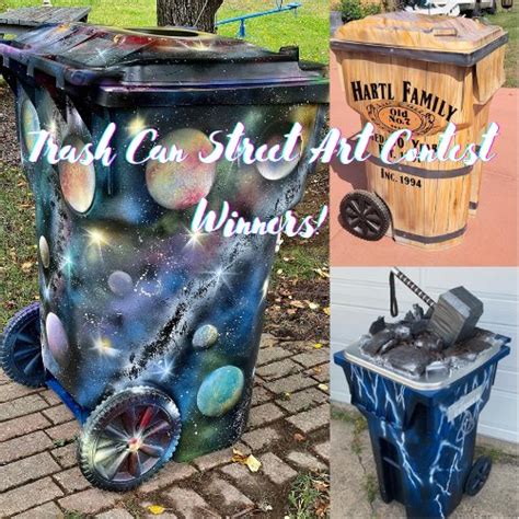 Garbage Can Street Art Contest Winners |Chisholm Chamber