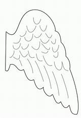 Angel Wing Coloring Pages For Kids And Adults  Printable Templates sketch template
