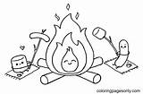 Camp Fire Coloring Page  Free Printable Coloring Pages sketch template