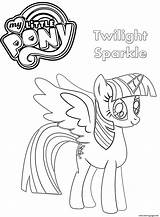 Twilight Sparkle Pony Coloring Page sketch template