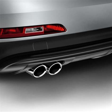 Audi Q3 Sport tailpipe trims - for vehicles with a twin tailpipe on the left - 8U0071761 ...