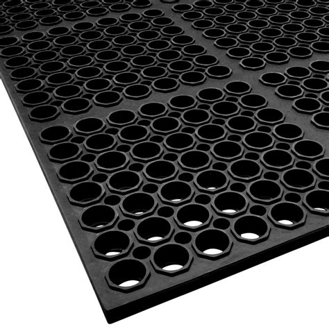 Cactus Mat 3520-C3 VIP Floormate 29" x 39" Black Heavy-Duty Rubber Anti ...