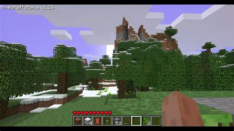 playing Minecraft Alpha 1.2.6 in 2020 - YouTube