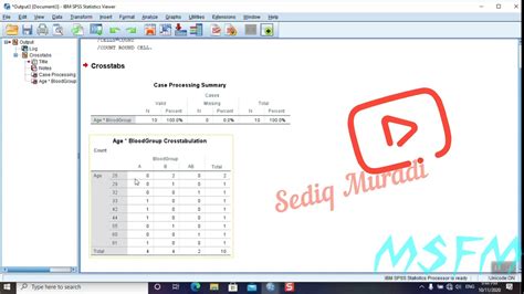 How To Create Cross Tab in SPSS چطور در برنامه اس پی اس اس جدول توافقی ایجاد نمایم؟ - YouTube