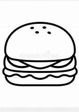 Free Printable Burger Coloring Pages sketch template