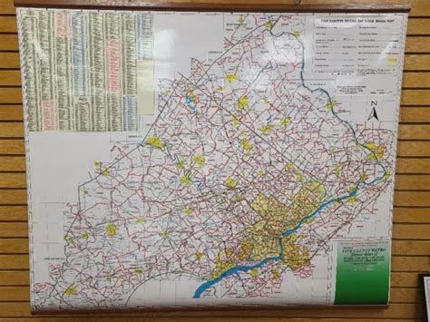 ZIP CODE MAP of Southeastern Pennsylvania by Franklin Maps $229.00 - PicClick