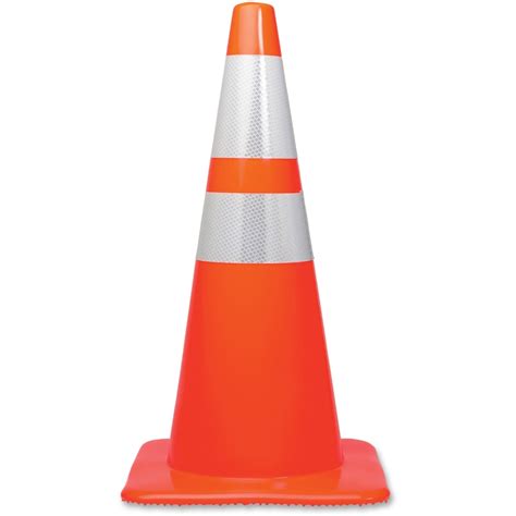 28" Traffic Cone with Reflective Collar, Orange, 7 lb - California ...