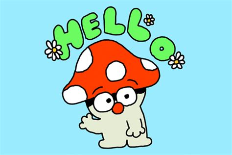 Mushroom Hello GIF by GIPHY Studios Originals - Find & Share on GIPHY