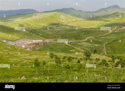 Summer view of Shahdag Mountain Resort, Azerbaijan Stock Photo - Alamy