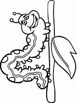 Happy Caterpillar Coloring Page  Free Printable Pages sketch template