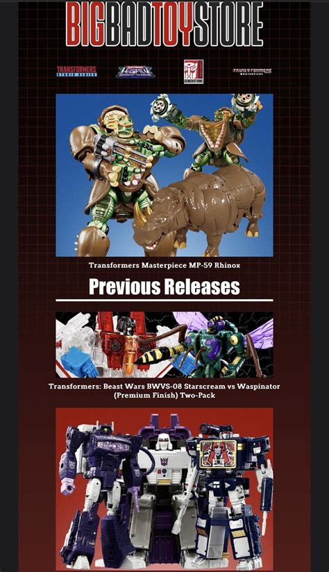 Pre orders are up at BBTS! : r/transformers