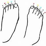 Pair Of Feet Coloring Pages sketch template