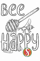 25  Free Bee Coloring Pages — Stevie Doodles sketch template