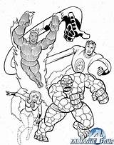 Mr Fantastic Invisible Woman The Human Torch Thing From 4  sketch template