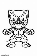 Baby black panther coloring Sheet sketch template