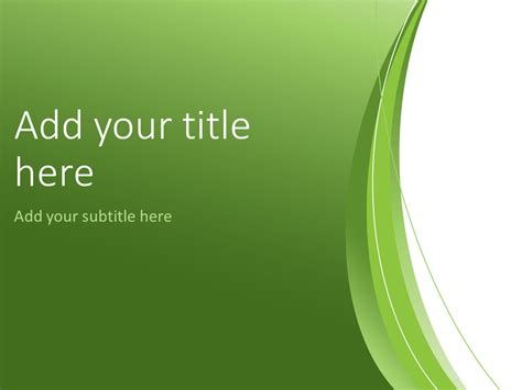 Green Abstract PowerPoint Template - PresentationGO.com