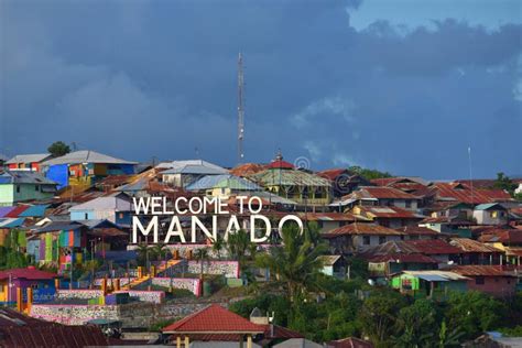 Manado City from Above, North Sulawesi, Indonesia Stock Image - Image of north, buildings: 177408515