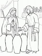 45 Jesus Turns water Into Wine Coloring Page sketch template