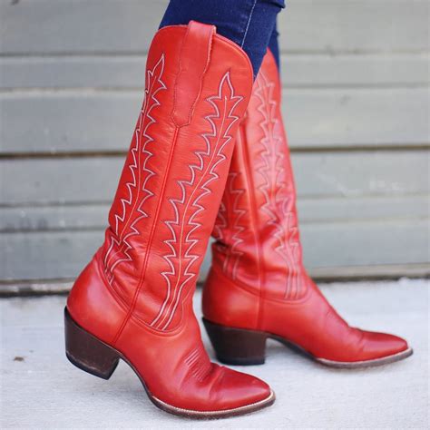 CITY Boots Georgia Women's Red Cowboy Boots - Cowgirl Delight