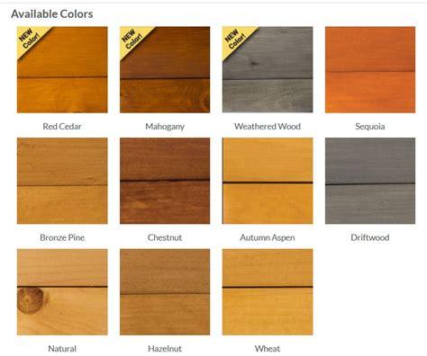 Exterior Cedar Stain Color Chart | ubicaciondepersonas.cdmx.gob.mx