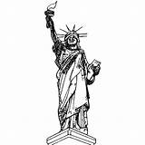 Statue Of Liberty Coloring Page · Creative Fabrica sketch template