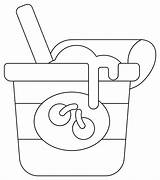 Yogurt coloring Page  ColouringPages sketch template