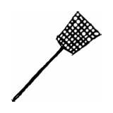 Color Wheel Of Fly Swatter clipart sketch template