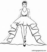 Dress Coloring Pages  Free Printable sketch template
