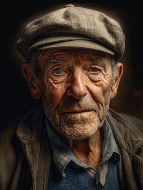 Premium AI Image | Realistic old men portrait generative ai