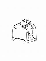 Toaster coloring pages sketch template