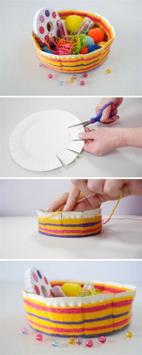 Today, we have a fantastic craft for you! We are going to make this easy woven bowl made out of ...