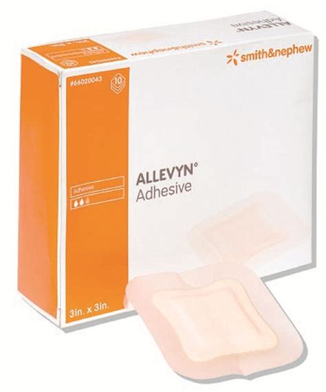 Allevyn - Foam Dressing Allevyn 5 X 5 Inch Square Adhesive with Border Sterile - 1/Each ...