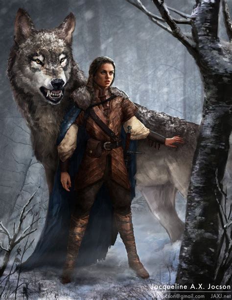 Arya Stark and Nymeria (The Best of ‘Game of Thrones’ Artwork on ...