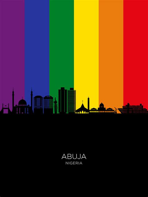 Abuja Nigeria Skyline #95 Digital Art by Michael Tompsett | Pixels