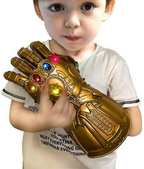 KID'S SIZE THANOS Marvel Avengers Infinity Gauntlet Glove w/Removable LED Stone $36.99 - PicClick