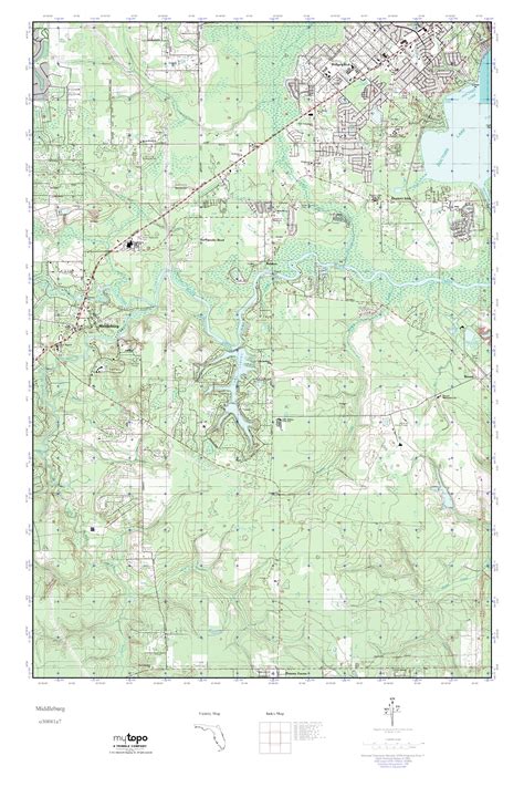 MyTopo Middleburg, Florida USGS Quad Topo Map