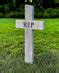 RIP Cross Handmade Custom Halloween Tombstone - Gravestone Halloween D – Custom Haunts