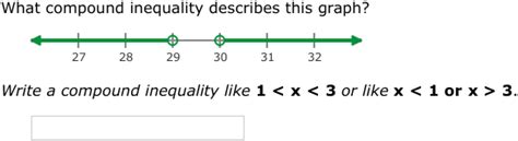 IXL - Write compound inequalities from graphs (Algebra 1 practice)