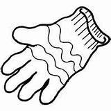 Gloves Coloring Page sketch template