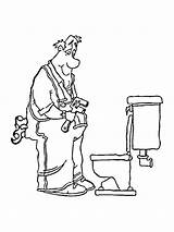 Plumber coloring pages sketch template