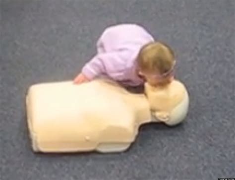 Baby Performing CPR On Practice Dummy Will Take Your Breath Away (VIDEO) | HuffPost