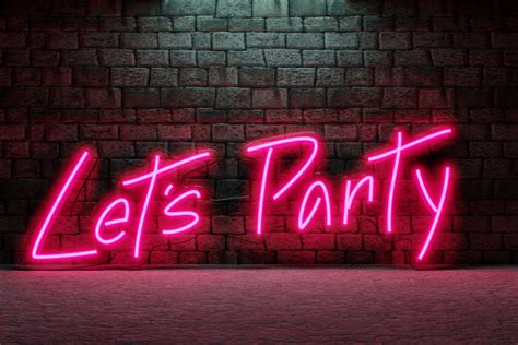 Lets Party Neon Sign LED neon light Neon sign custom | Etsy