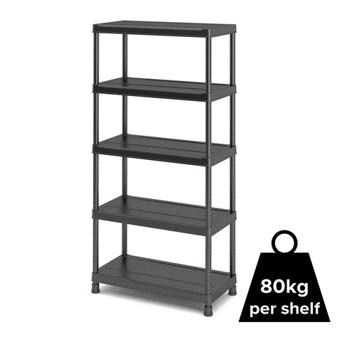 Form Links 5 shelf Polypropylene Shelf unit | Plastic shelving units, Shelving unit, Plastic shelves