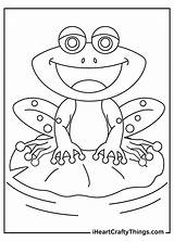 Cartoon Frog Coloring Pages sketch template