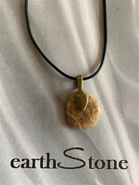 Handmade Polished Stone Pendant - Etsy