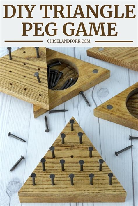 Triangle Peg Game (Step-by-Step Instructions) - Chisel & Fork